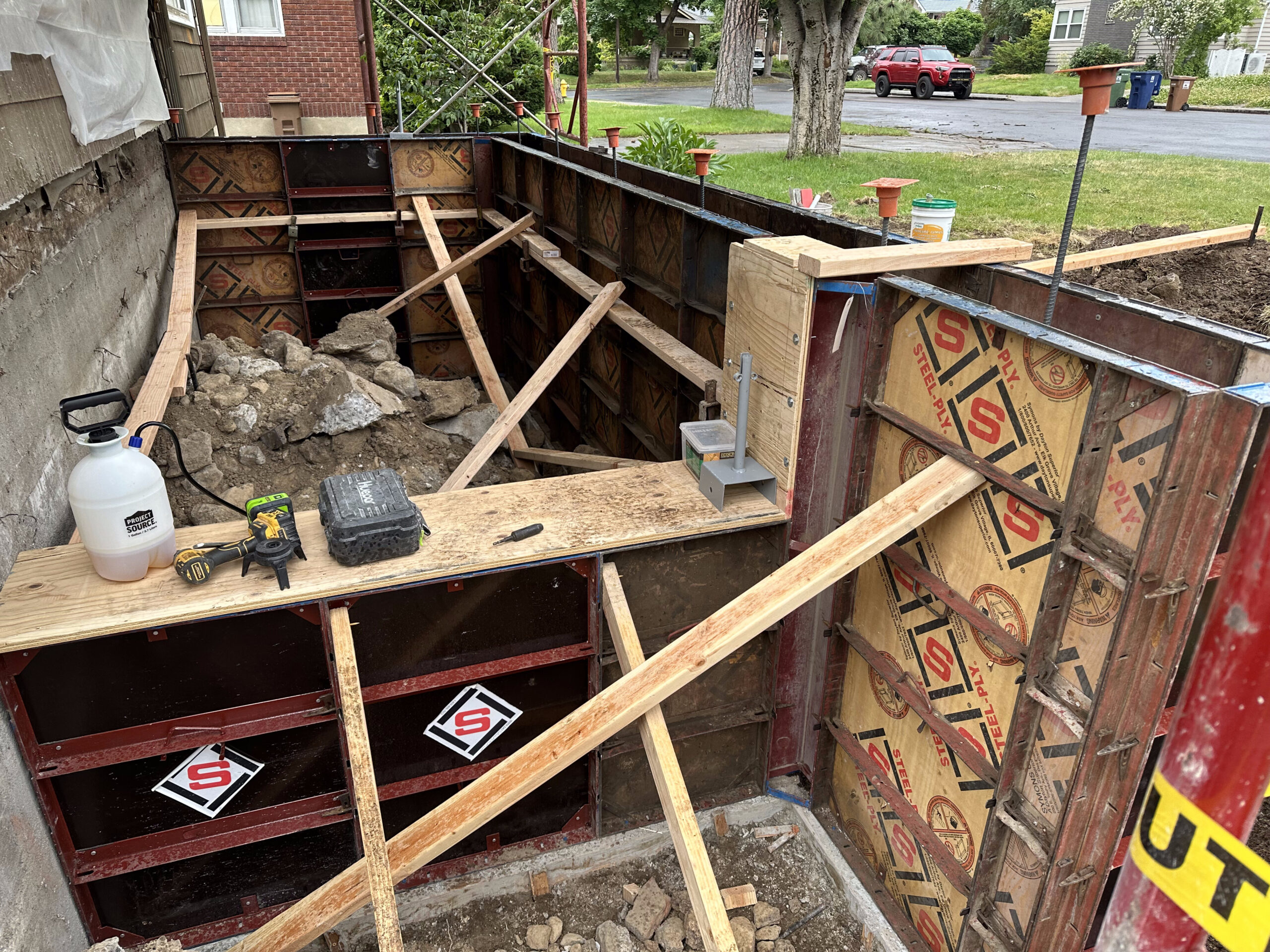 Structural work in progress