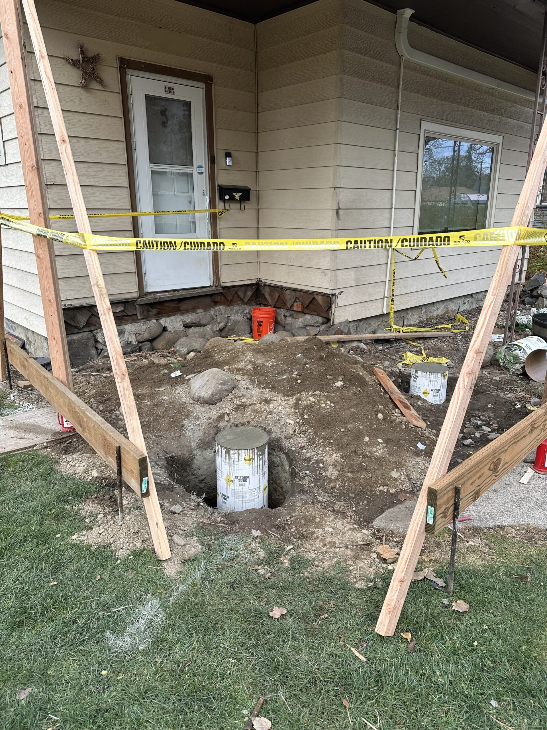 Structural framing taking shape